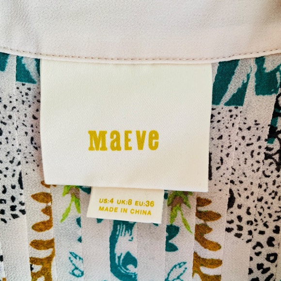 Anthropologie Maeve size 4 knee length button up dress - Picture 2 of 2